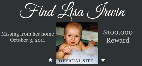 Find Lisa Irwin header